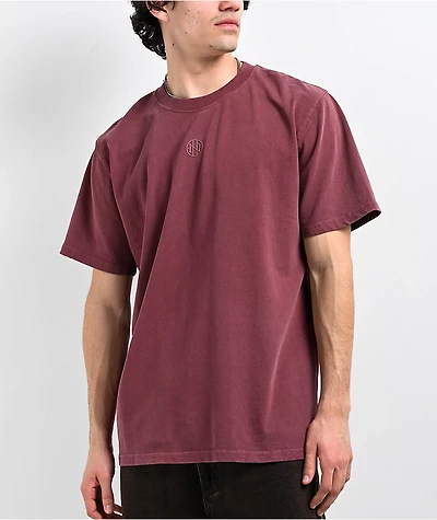 Ninth Hall Fundamentals Burgundy Boxy T-Shirt