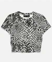 Ninth Hall Fundamentals Carina Snake Black & White T-Shirt