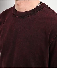 Ninth Hall Fundamentals Dark Red Static Wash T-Shirt