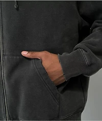 Ninth Hall Fundamentals Distressed Ash Boxy Zip Hoodie