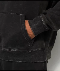 Ninth Hall Fundamentals Distressed Black Boxy Hoodie