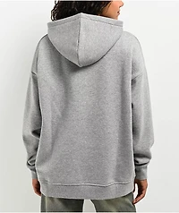 Ninth Hall Fundamentals Geena Heather Grey Oversized Hoodie
