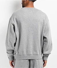 Ninth Hall Fundamentals Heather Grey Boxy Crewneck Sweatshirt