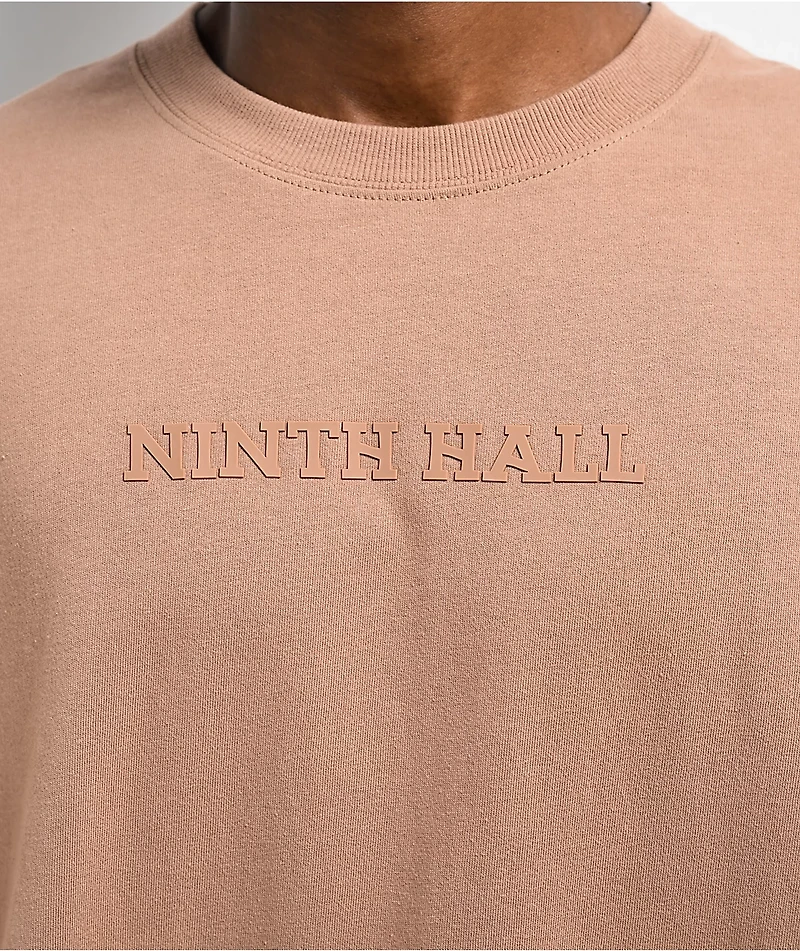 Ninth Hall Fundamentals Logo Chantrelle Long Sleeve Oversized T-Shirt