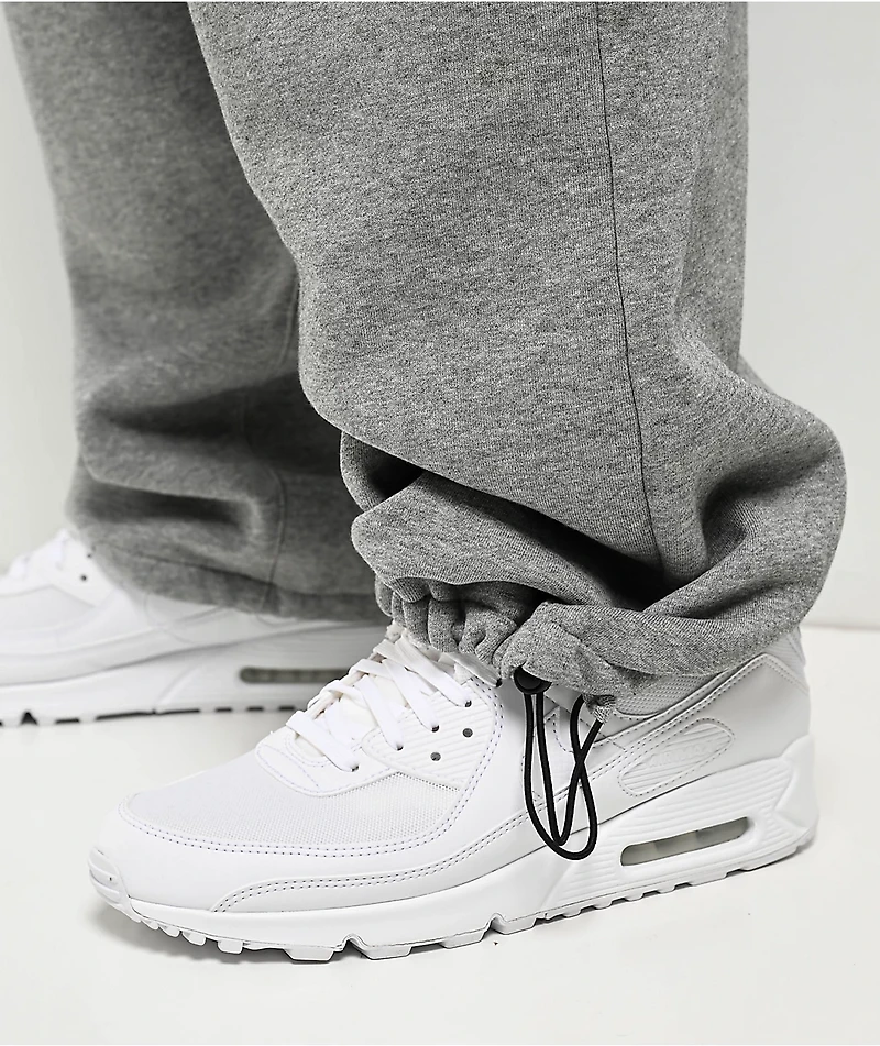 Ninth Hall Fundamentals Logo Grey Oversized Open Hem Sweatpants