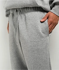 Ninth Hall Fundamentals Logo Grey Oversized Sweatpants
