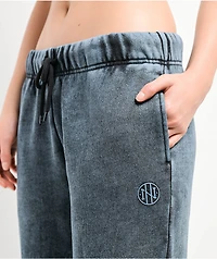 Ninth Hall Fundamentals Mellie Blue Fog Wash Relaxed Sweatpants