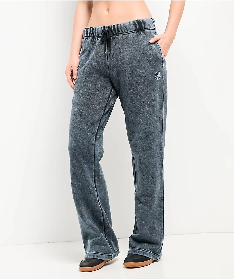 Ninth Hall Fundamentals Mellie Blue Fog Wash Relaxed Sweatpants