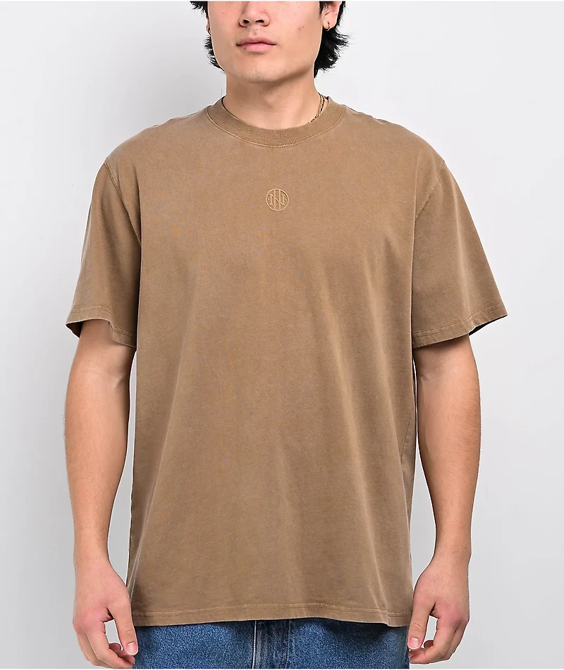 Ninth Hall Fundamentals Olive Wash Boxy T-Shirt