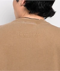 Ninth Hall Fundamentals Olive Wash Long Sleeve Oversized T-Shirt