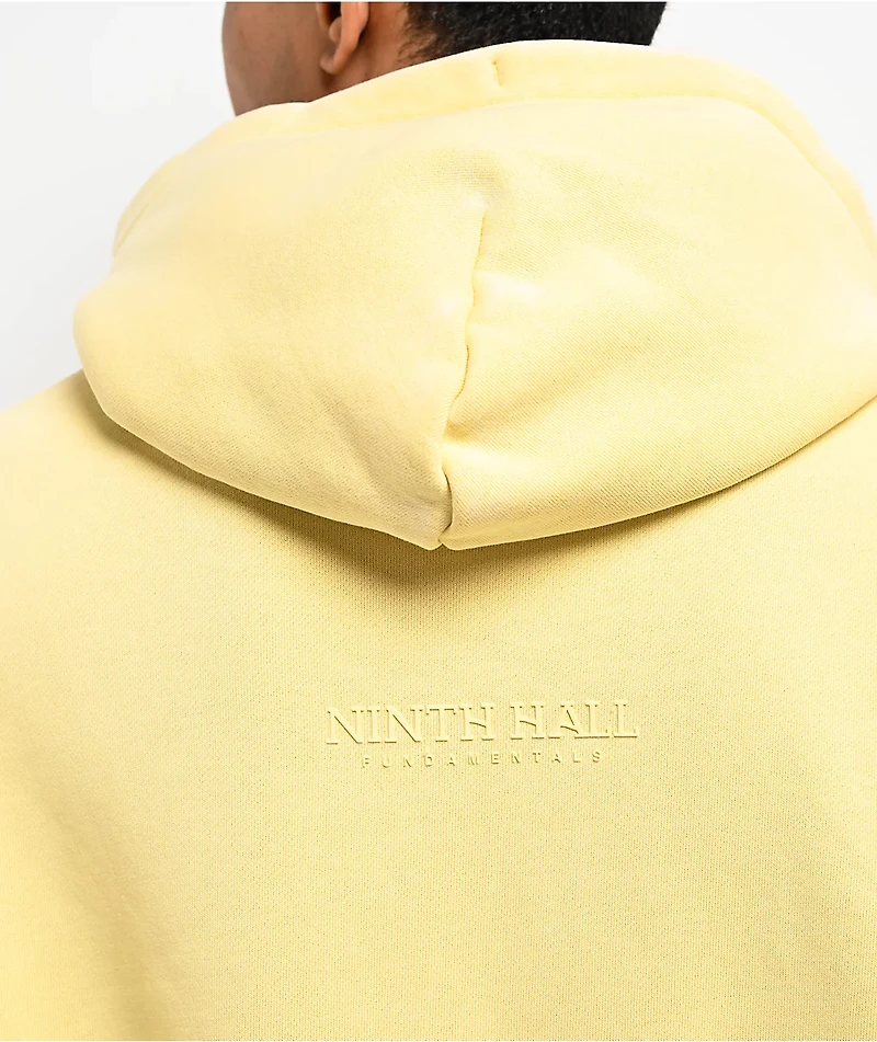 Ninth Hall Fundamentals Oversized Tan Boxy Hoodie