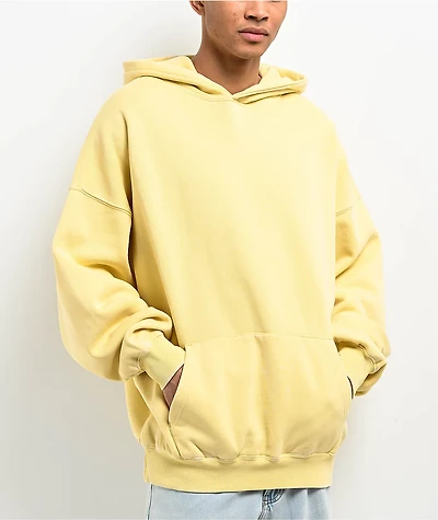 Ninth Hall Fundamentals Oversized Tan Boxy Hoodie