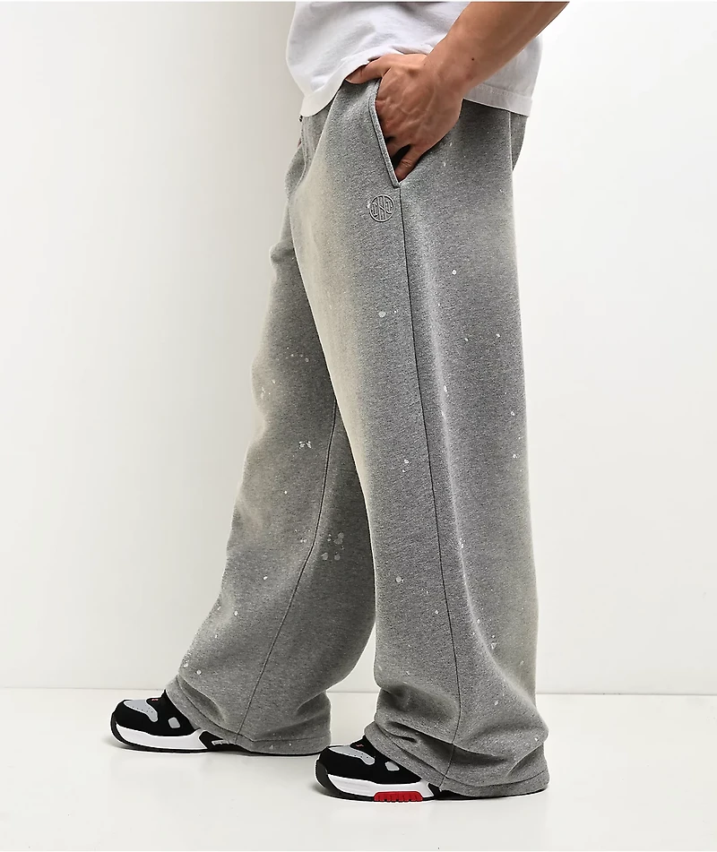 Ninth Hall Fundamentals Paint Wash Heather Grey Sweatpants