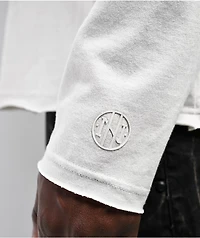 Ninth Hall Fundamentals Raw Edge Off White Long Sleeve T-Shirt