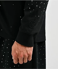 Ninth Hall Fundamentals Rhinestone Black Boxy Long Sleeve T-Shirt