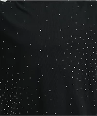 Ninth Hall Fundamentals Rhinestone Black Boxy T-Shirt