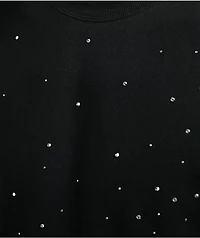 Ninth Hall Fundamentals Rhinestone Black Boxy T-Shirt