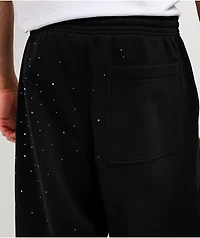 Ninth Hall Fundamentals Rhinestone Black Sweatpants