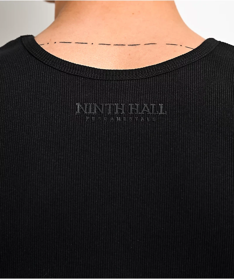 Ninth Hall Fundamentals Ribbed Black Tank Top