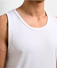 Ninth Hall Fundamentals Ribbed White Tank Top