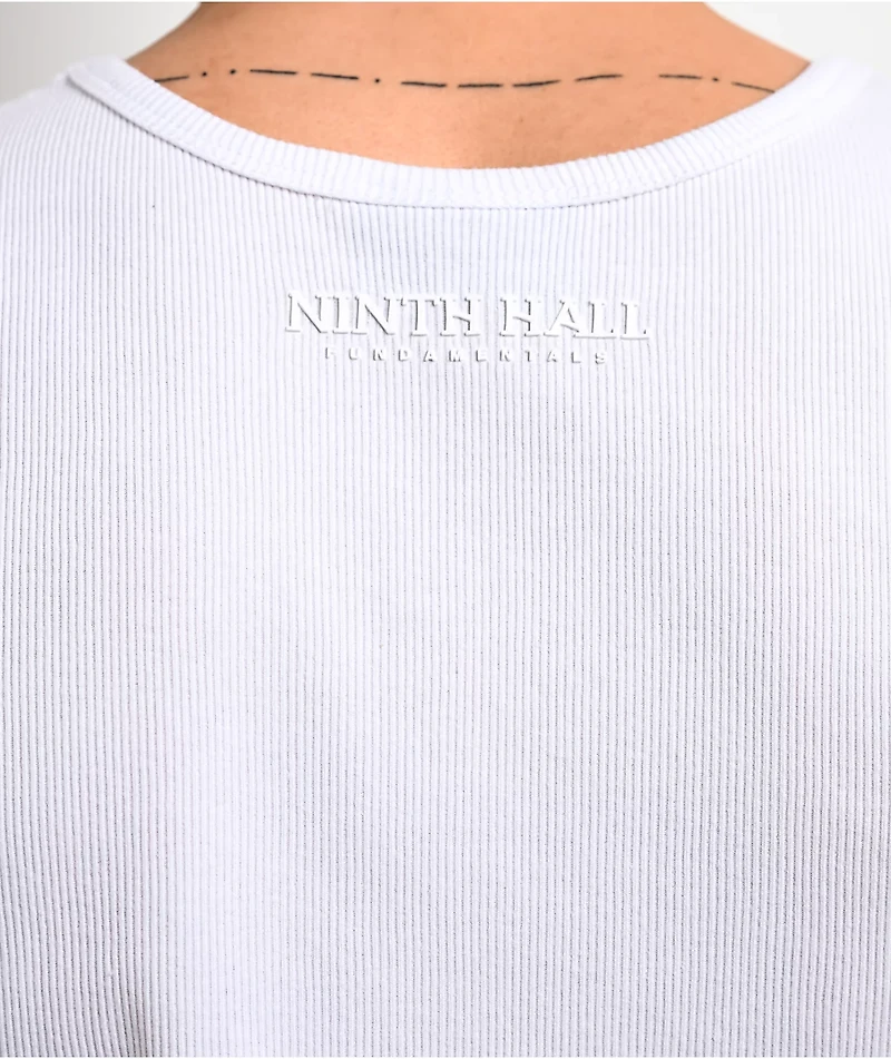 Ninth Hall Fundamentals Ribbed White Tank Top