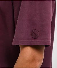 Ninth Hall Fundamentals Shipwreck Dark Red Wash Boxy T-Shirt