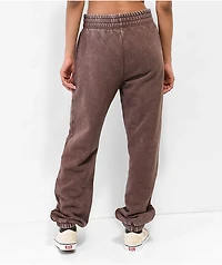 Ninth Hall Fundamentals Sibyl Brown Mineral Wash Relaxed Sweatpants