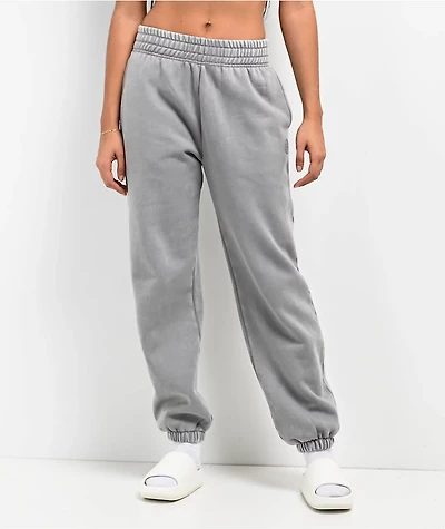 Ninth Hall Fundamentals Sibyl Grey Mineral Wash Relaxed Sweatpants