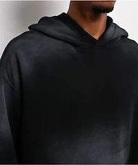Ninth Hall Fundamentals Spray Black Wash Hoodie