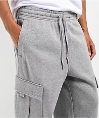 Ninth Hall Fundamentals Stash Grey Baggy Cargo Sweatpants