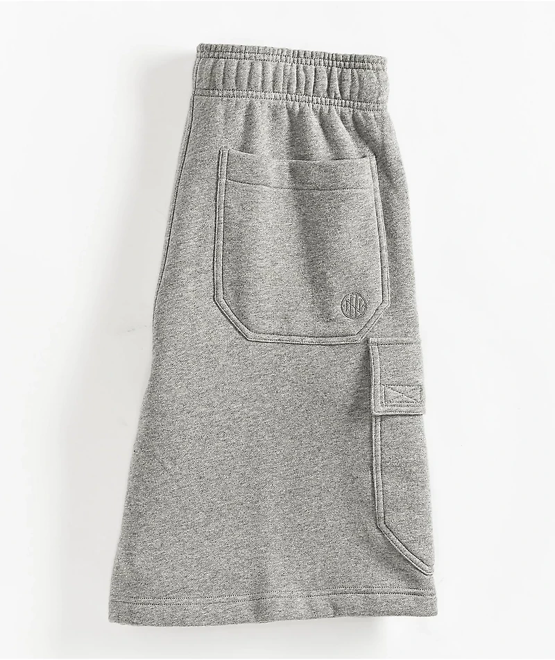 Ninth Hall Fundamentals Stash Grey Cargo Sweat Shorts