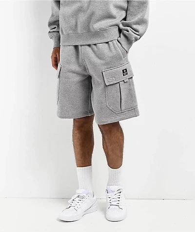 Ninth Hall Fundamentals Stash Grey Cargo Sweat Shorts