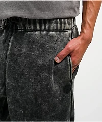 Ninth Hall Fundamentals Static Black Wash Baggy Sweatpants