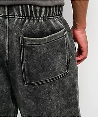 Ninth Hall Fundamentals Static Black Wash Baggy Sweatpants