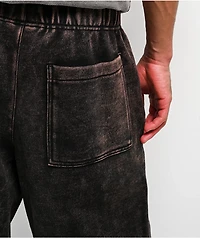 Ninth Hall Fundamentals Static Brown Wash Baggy Sweatpants