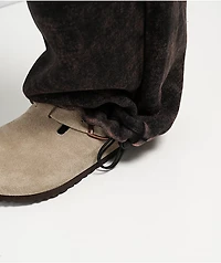 Ninth Hall Fundamentals Static Brown Wash Baggy Sweatpants