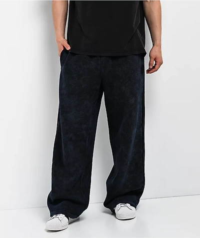 Ninth Hall Fundamentals Static Indigo Wash Baggy Sweatpants