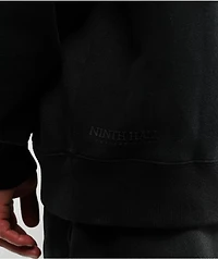 Ninth Hall Fundamentals Sunbleached Black Wash Zip Hoodie