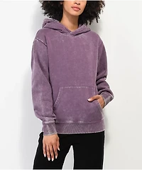 Ninth Hall Fundamentals Violet Wash  Relaxed Hoodie