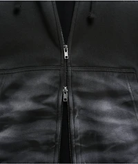 Ninth Hall Fundamentals Whisker Ash Wash Boxy Zip Hoodie