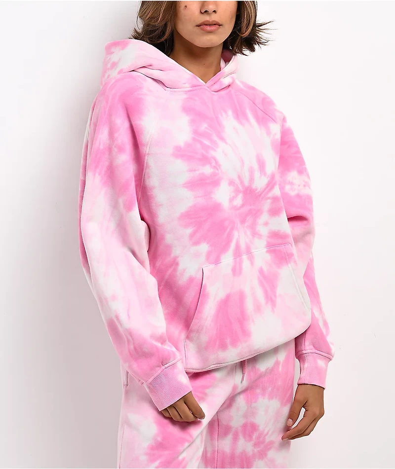 Ninth Hall Fundamentals Wichita Pink Tie Dye Hoodie