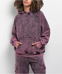 Ninth Hall Fundamentals Wichita Purple Wash Relaxed Raglan Hoodie