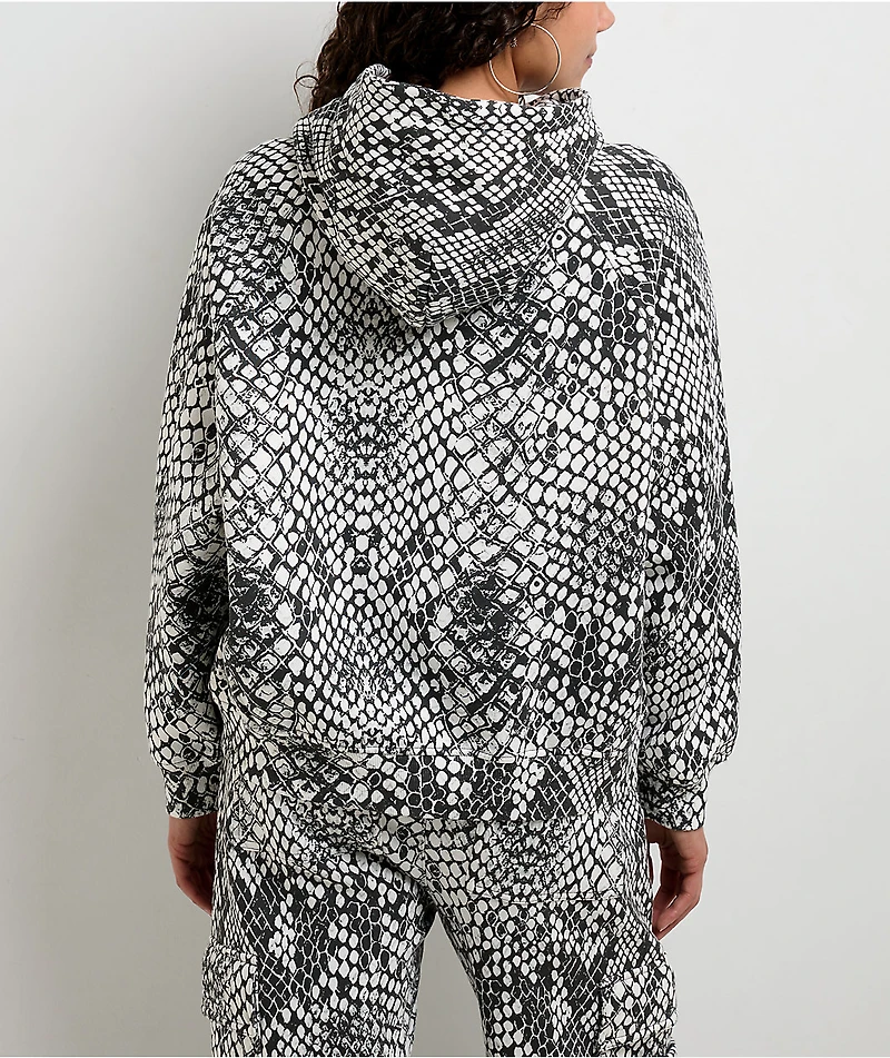 Ninth Hall Fundamentals Wichita Snake Black & Off White Hoodie