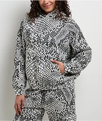 Ninth Hall Fundamentals Wichita Snake Black & Off White Hoodie