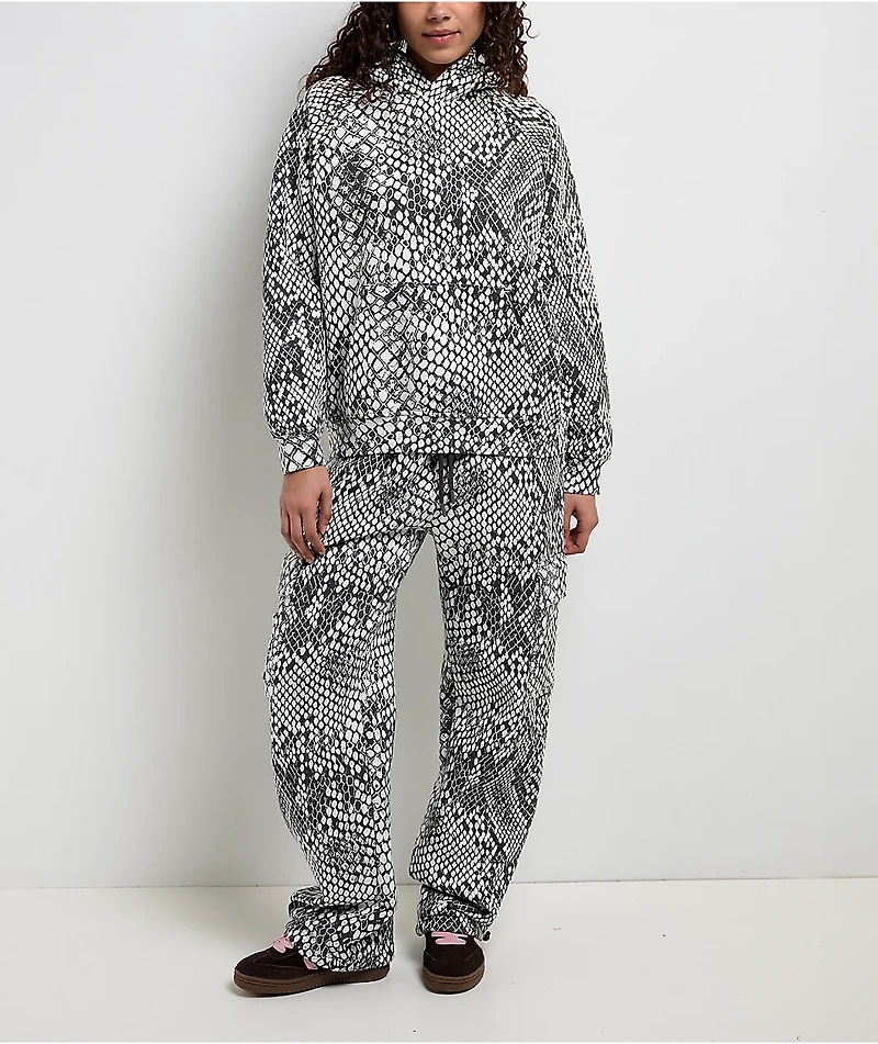 Ninth Hall Fundamentals Wichita Snake Brown & Off White Hoodie