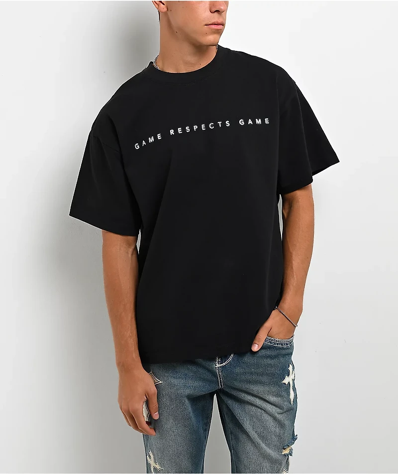 Ninth Hall Game Respects Game Black T-Shirt
