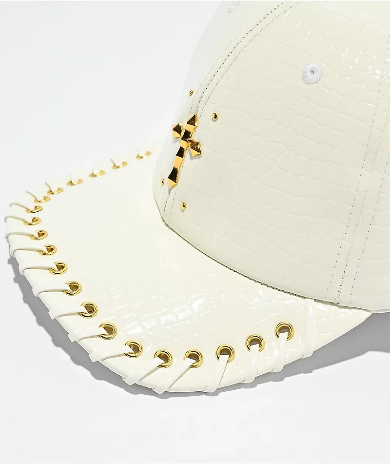 Ninth Hall Gaspar Lace White Snapback Hat
