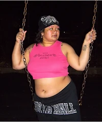 Ninth Hall Guardian Rhinestone Black Skully Beanie