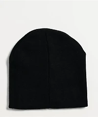 Ninth Hall Guardian Rhinestone Black Skully Beanie