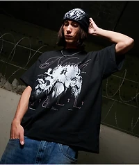 Ninth Hall Heaven Can Wait Black T-Shirt
